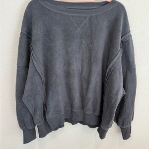 American Eagle Outfitters Charcoal Crew Neck Sweater